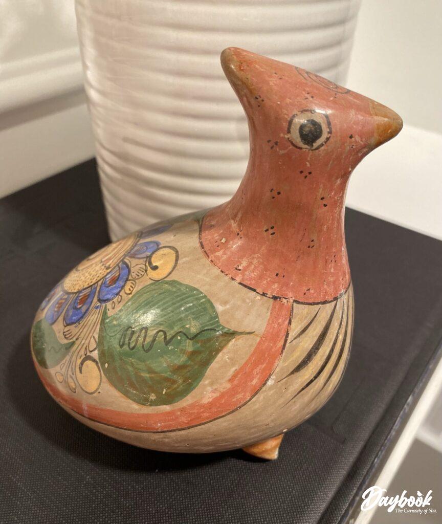 Primitive Mexican bird pottery