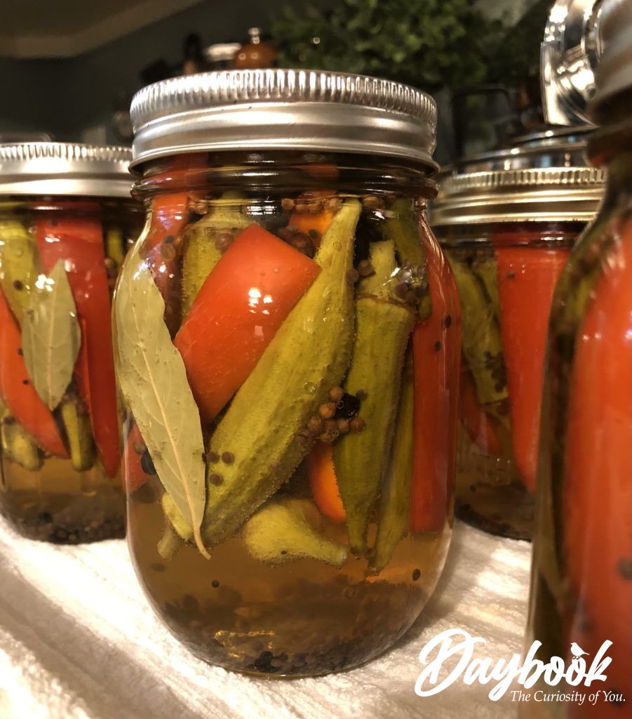 jars of pickled okra