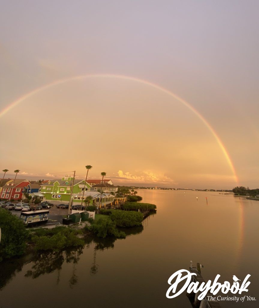 Rainbow over the water in Sarasota, FL
