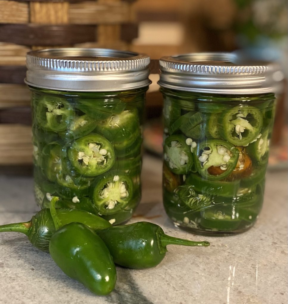 2 jars of pickled jalepenos